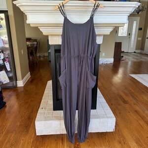 Sweaty Betty Grey Jumpsuit Strappy Size 12